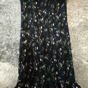 Smocked self tie tube dress